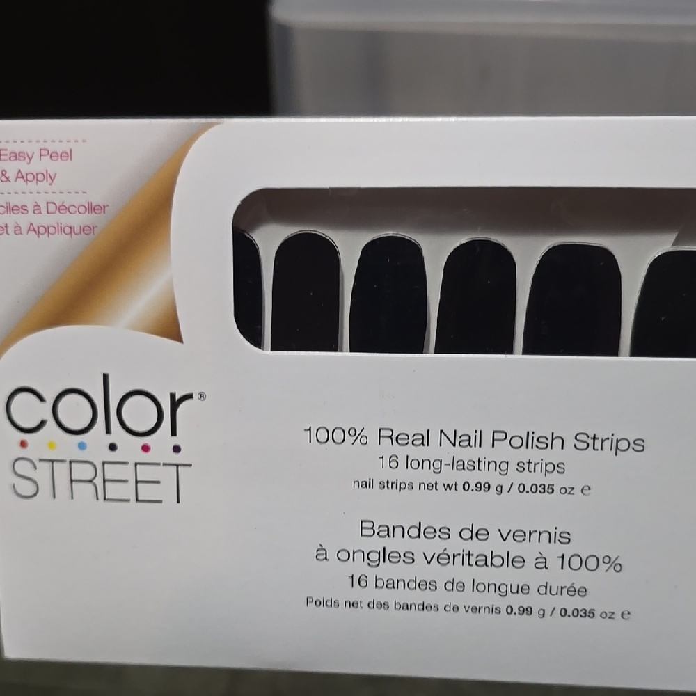 Color Street Black Nail Polish Strips